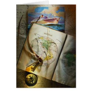 Cartão Mapa e compasso