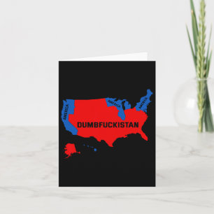 Cartão Mapa Eleitoral 2024 Estados Unidos da América Dumb
