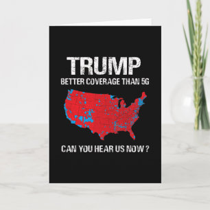Cartão Mapa Eleitoral Divertido Trump Tem Melhor Cobertur