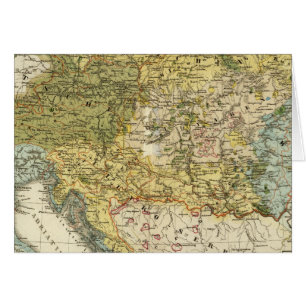 Cartão Mapa etnográfico da Europa