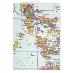CARTÃO MAPA: FILIPINAS, 1905