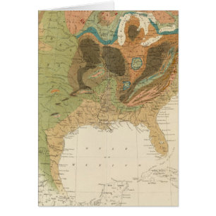 Cartão Mapa geográfico EUA