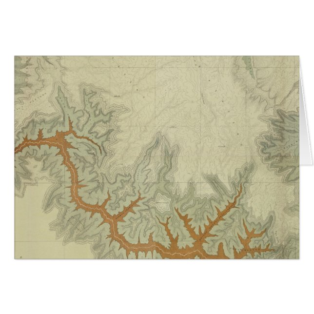 Cartão Mapa Geológico Composto do Planalto do Kaibab (Frente Horizontal)