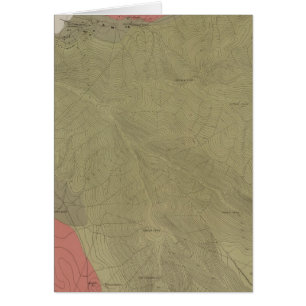 Cartão Mapa Geológico do Distrito do Sulfur Bank