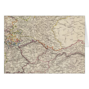 Cartão Mapa geral da Alemanha