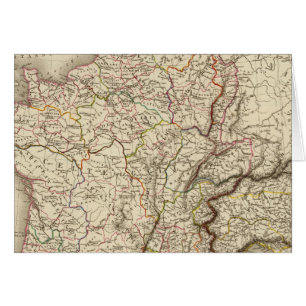 Cartão Mapa geral de Gália