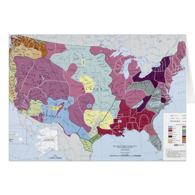 CARTÃO MAPA: INDIANOS AMERICANOS (Frente Horizontal)
