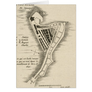 CARTÃO MAPA: JAMAICA, 1755
