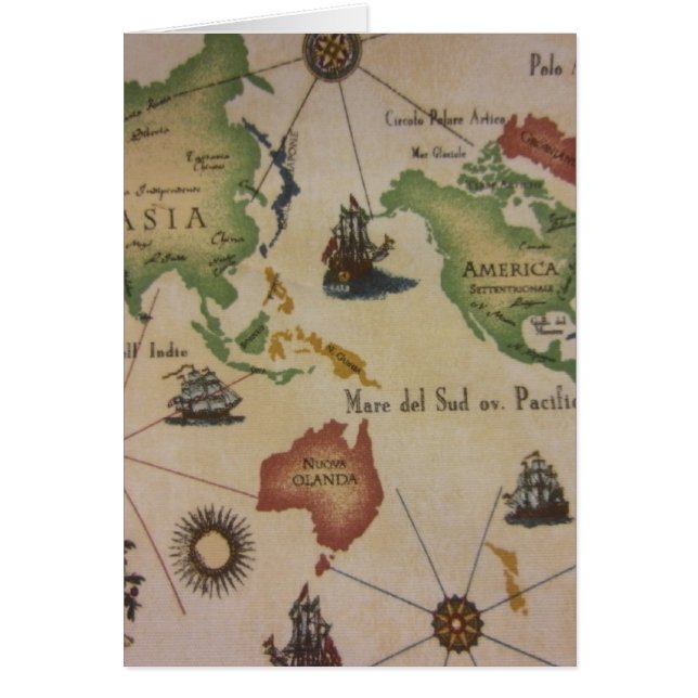 Cartão Mapa Mundial (Frente)