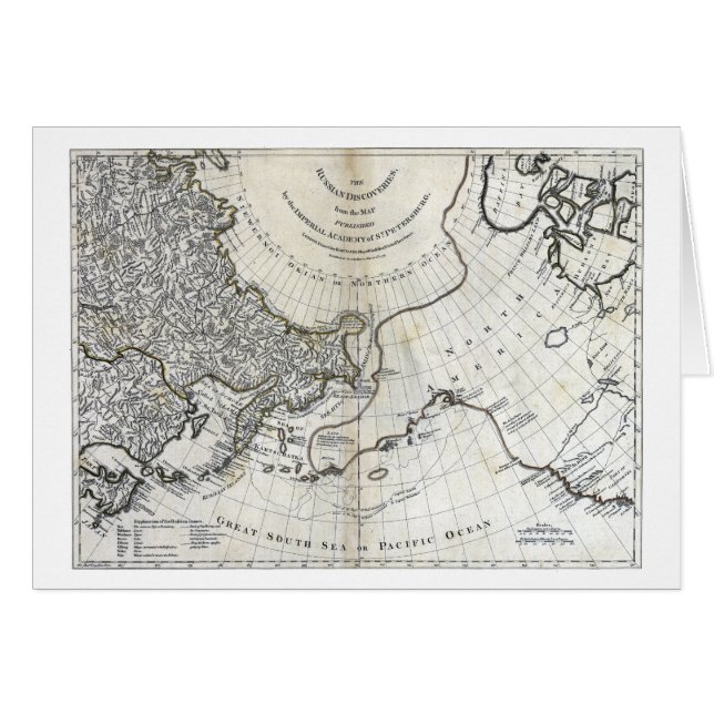 CARTÃO MAPA: NORTH PACIFIC (Frente Horizontal)