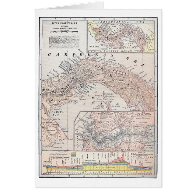 CARTÃO MAPA: PANAMÁ, 1907 (Frente)