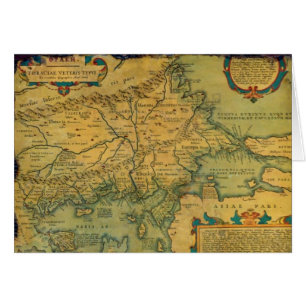 Cartão mapa thracian