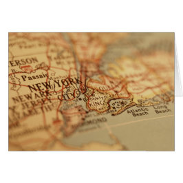 Cartão Mapa Vintage de NOVA YORK