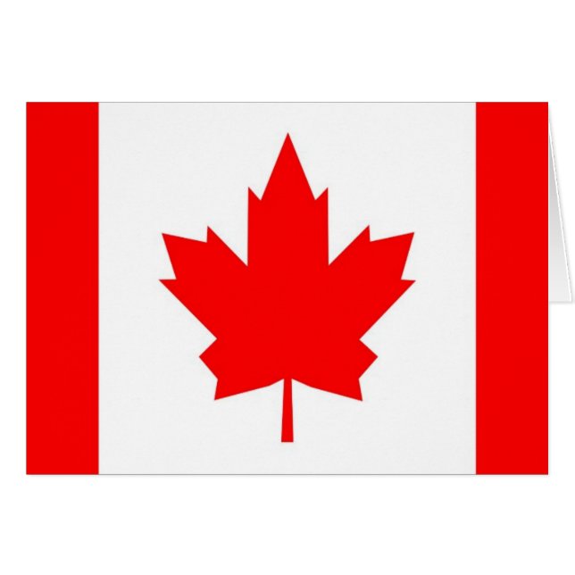 Cartão Maple canadense (Frente Horizontal)