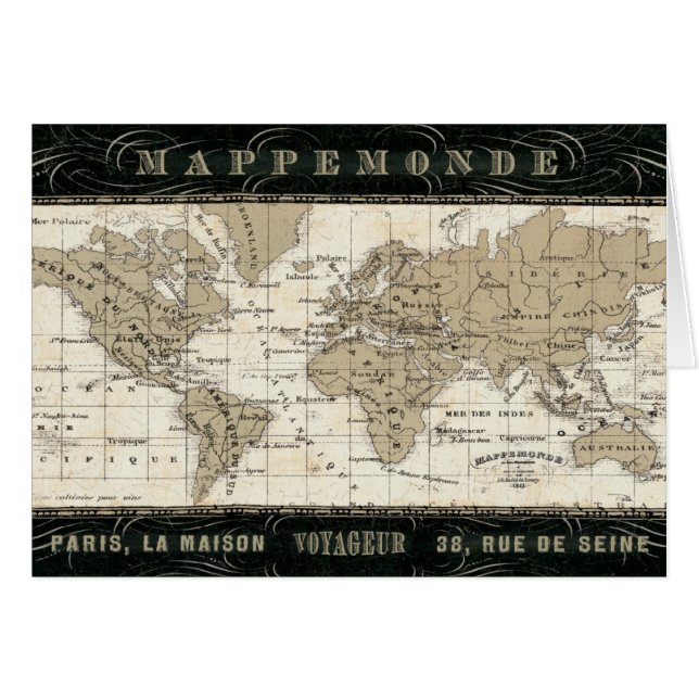Cartão Mappemonde (Frente Horizontal)