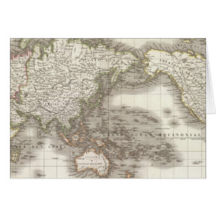 Cartão Mappemonde - Mapa do globo