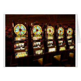 Cartão Máquina de jogo Um Bandido Armado Dinheiro Las Veg