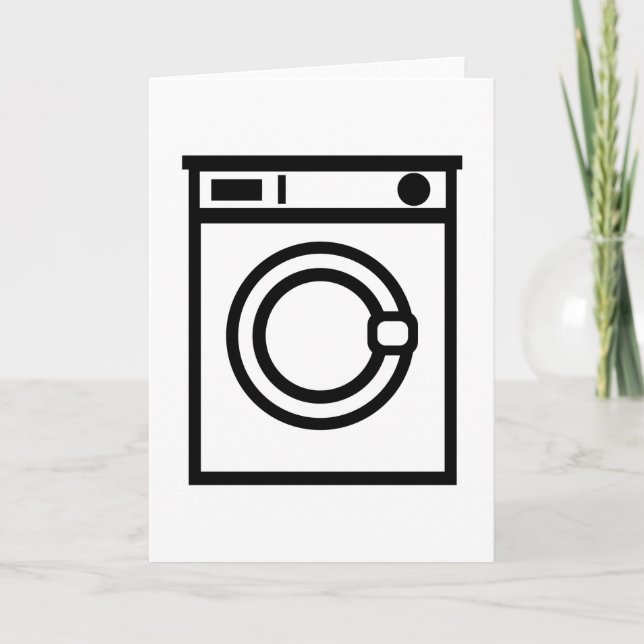 Cartão Máquina de lavagem (Frente)