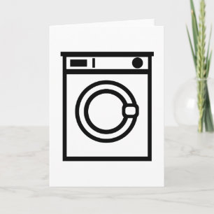 Cartão Máquina de lavagem