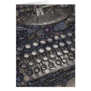 Cartão Máquina de Máquina de Máquina de Máquina Moderna d