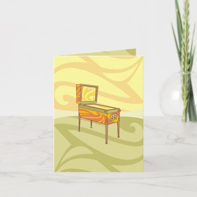 Cartão Máquina de Pinball (Frente)