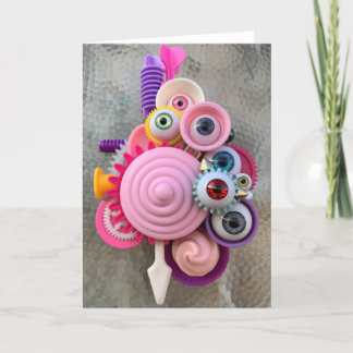 Cartão Máquina Rosa