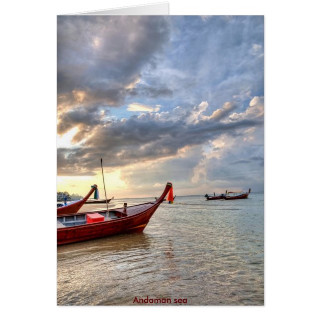 Cartão Mar de Andaman (Frente)