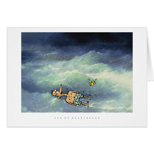 Cartão Mar do desgosto (Frente Horizontal)