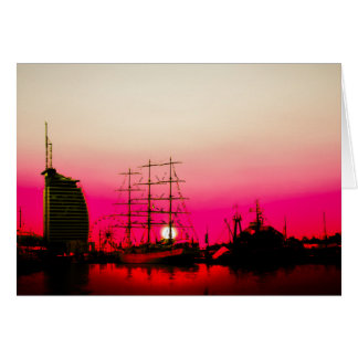 Cartão Mar do Norte - Romântico - Bremerhaven