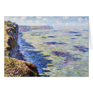 Cartão Mar em Fecamp, vista dos penhascos, 1881