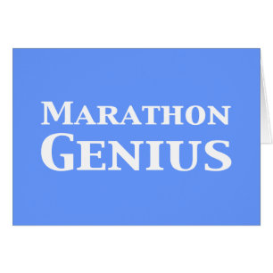 Cartão Marathon Genius Gifts