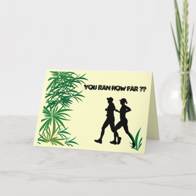 Cartão Marathon Runner (Frente)