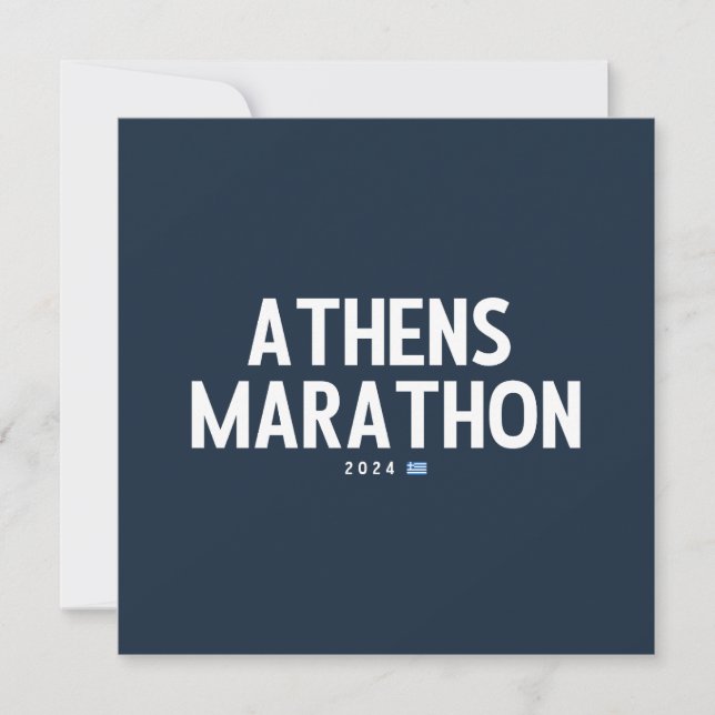 Cartão Maratona Atenas 2024 (Frente)