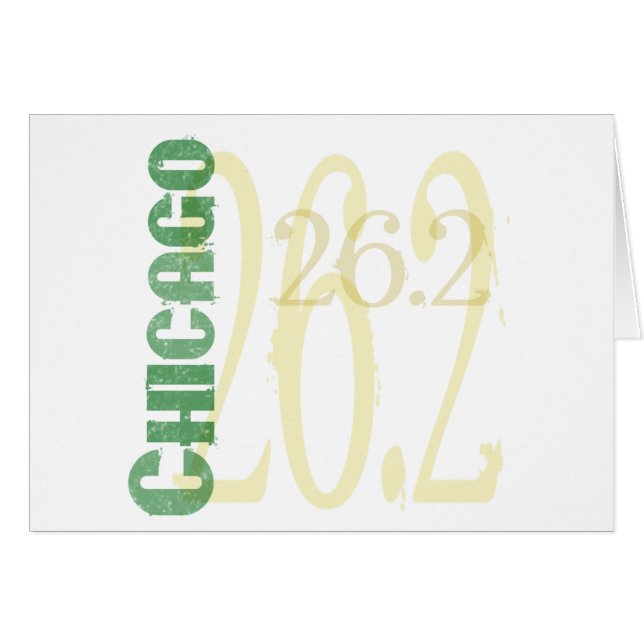 Cartão Maratona de Chicago (Frente Horizontal)