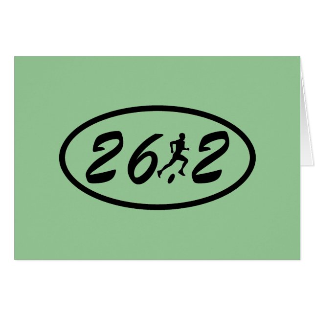 Cartão Maratona dos homens (Frente Horizontal)