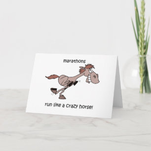 Cartão Maratona engraçada