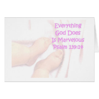 Cartão Maravilha do bebé