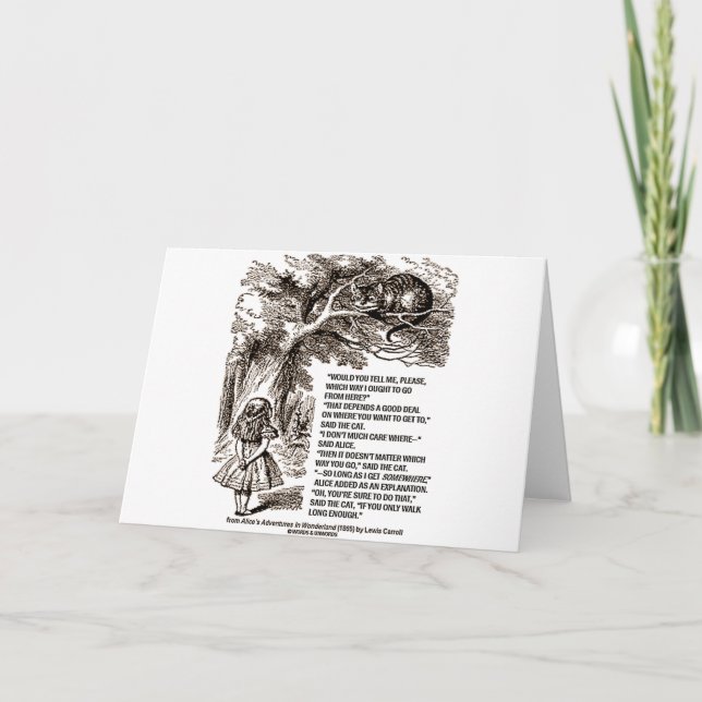 Cartão Maravilha Que Forma Eu Deveria Ir Citar (Frente)