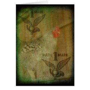 Cartão Marca comercial do Rock Rooster