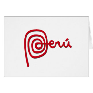 Cartão Marca de Peru/marca Peru