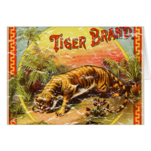 Cartão Marca de Tigre - angustiada