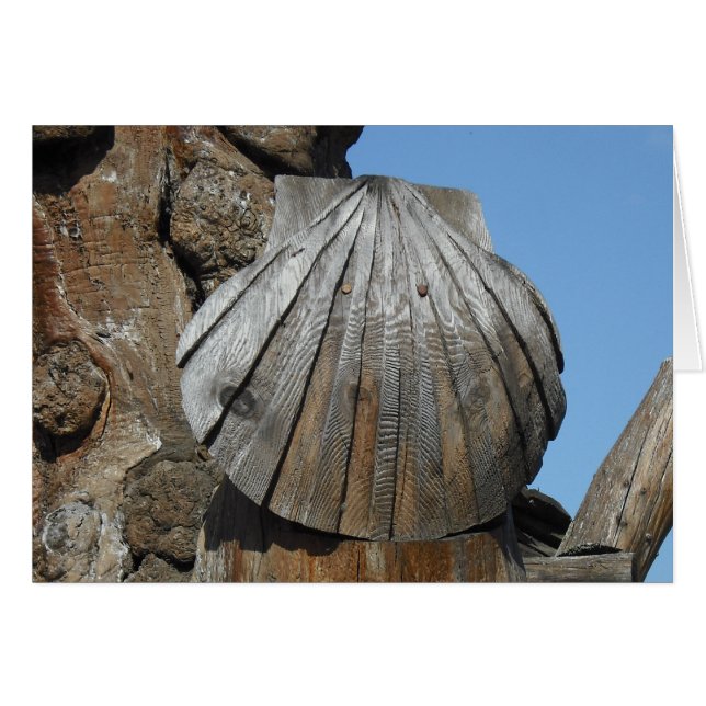 Cartão Marcador de madeira, Rua, James, Espanha (Frente Horizontal)