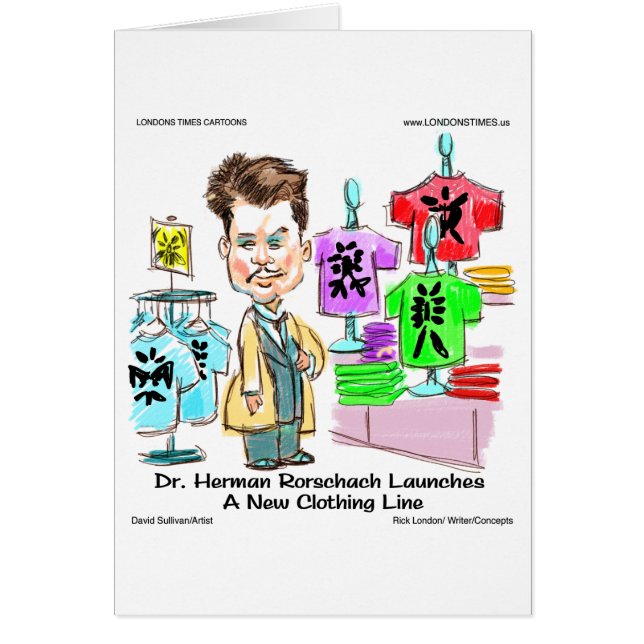 Cartão Marcas Rorschach Presentes Engraçados, Camisetas M (Frente)