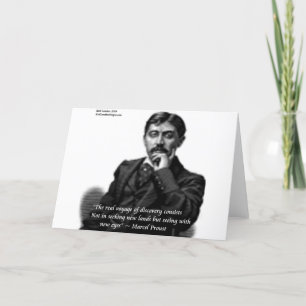 Cartão Marcel Proust & Citação Famosa