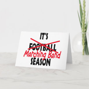 Cartão Marching Banda Season / Red