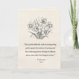 Cartão March's Daffodils