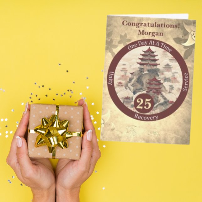 Cartão Marco Personalizado de Recuperação de Templo (Criador carregado)