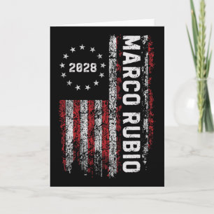 Cartão Marco Rubio 2028 Presidente 48 Campanha Eleitoral 