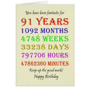 Cartão Marcos de Aniversário da rua 91