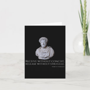 Cartão Marcus Aurélio - Filosofia Estática da Roma Antiga